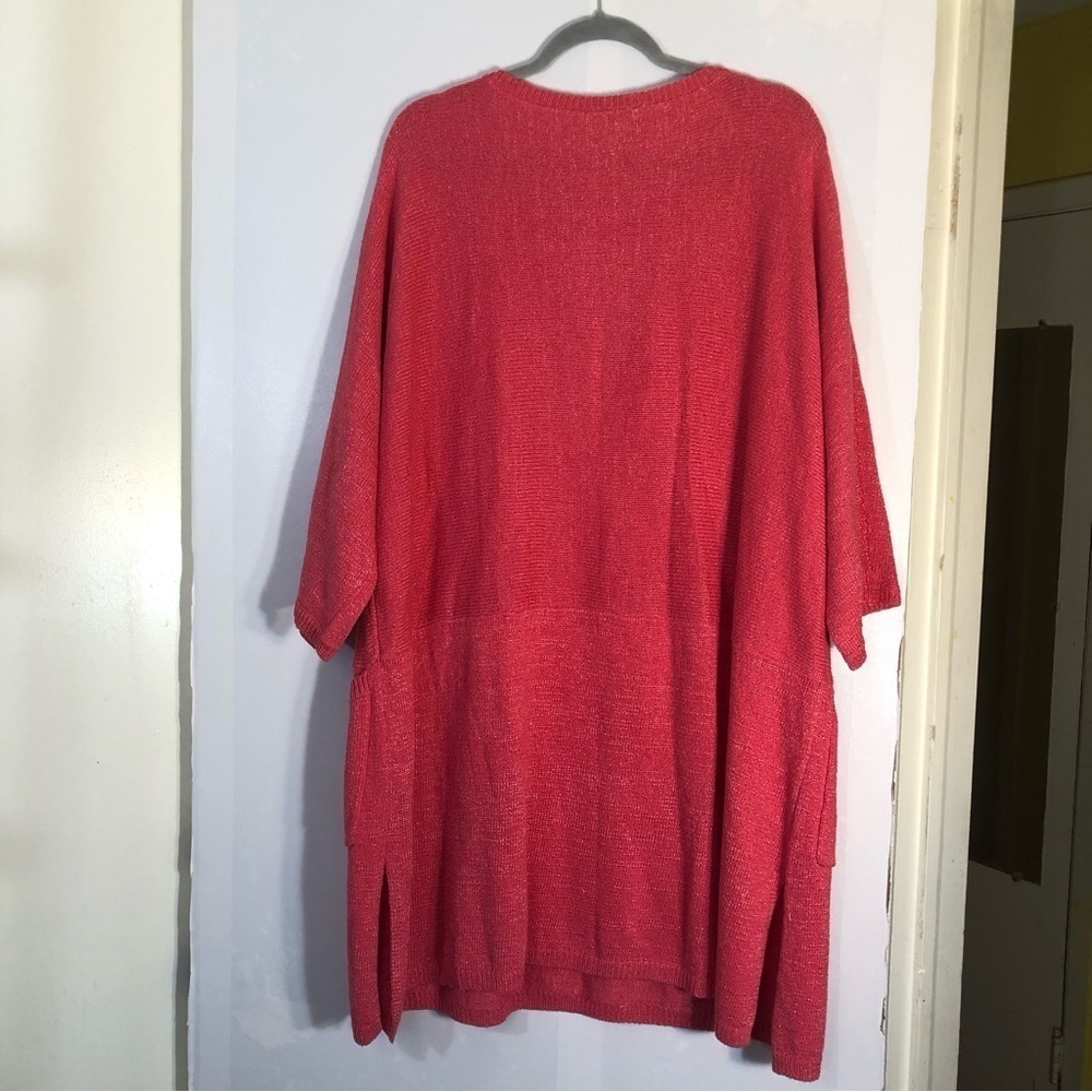 Soft Surroundings Pullover Women’s Pink Knit Tunic/Dress Pockets One Size - Picture 9 of 11
